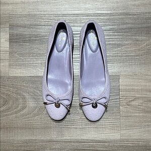 Bandolino Lavender Ballet Flats with Bow Accent